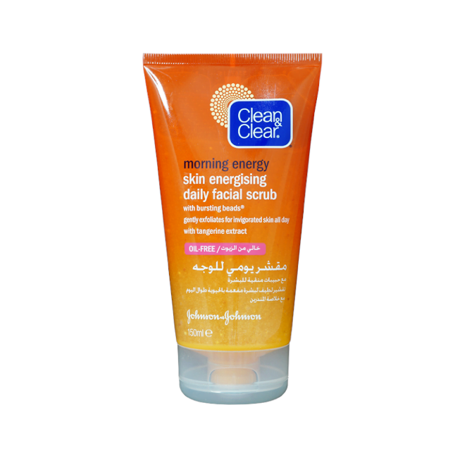 مقشر كلين اند كلير يومي حيوية للبشرة 150مل - clean & clear daily skin enirgizing scrub 150ml